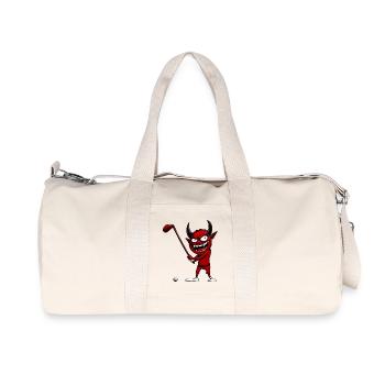 Golf Teufel - Recycelte Canvas-Sporttasche von Stanley/Stella - Naturweiß - Vorne