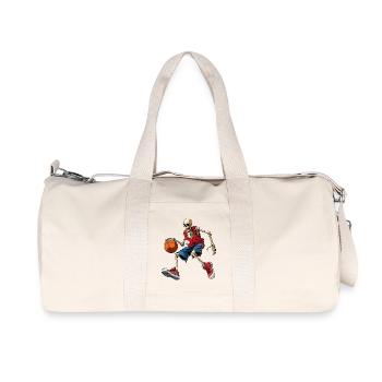 Basketball Skeleton - Recycled Canvas Sports Bag by Stanley/Stella - natural - Front