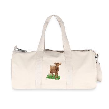 Praline la génisse - Sac de sport en toile recyclée Stanley/Stella - blanc naturel - Devant