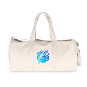 Idée cadeau pour un tennis avec tennis - Sac de sport en toile recyclée Stanley/Stella - blanc naturel - Devant