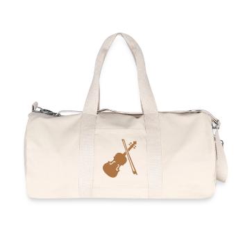 Geige Violine Bratsche - Recycelte Canvas-Sporttasche von Stanley/Stella - Naturweiß - Vorne