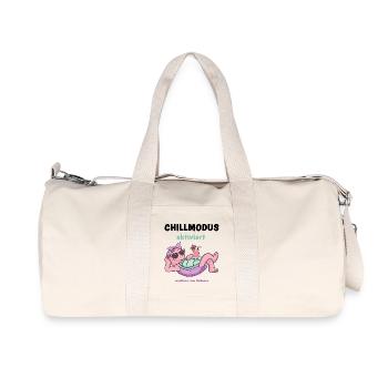 Schildkröte PinkRelax Sonnenlounge - Recycelte Canvas-Sporttasche von Stanley/Stella - Naturweiß - Vorne
