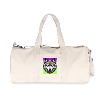 Wolf - Recycled Canvas Sports Bag by Stanley/Stella - natural - Front