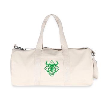 Taureau géométrique - Force pure - Signe du zodiaque Taureau - Sac de sport en toile recyclée Stanley/Stella - blanc naturel - Devant
