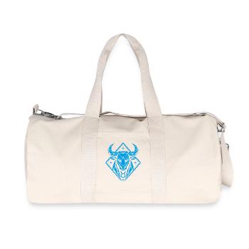 Taureau géométrique - Force pure - Signe du zodiaque Taureau - Sac de sport en toile recyclée Stanley/Stella - blanc naturel - Devant
