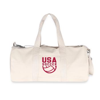 USA Soccer - Sac de sport en toile recyclée Stanley/Stella - blanc naturel - Devant