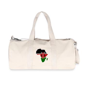 Kenia_Flagge_Afrika_used - Recycled Canvas Sports Bag by Stanley/Stella - natural - Front