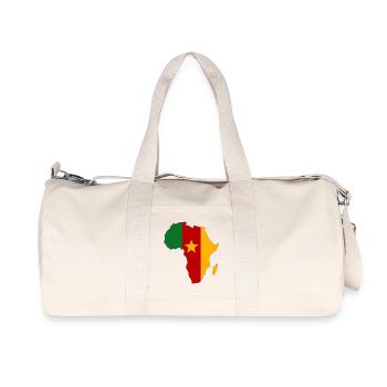 Kamerun Flagge Afrika - Recycelte Canvas-Sporttasche von Stanley/Stella - Naturweiß - Vorne