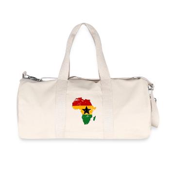 Ghana Flag Africa used - Recycled Canvas Sports Bag by Stanley/Stella - natural - Front