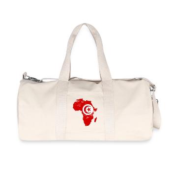 Drapeau de la Tunisie Afrique - Sac de sport en toile recyclée Stanley/Stella - blanc naturel - Devant
