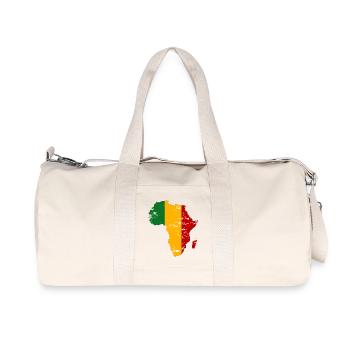 Mali Flag Africa used - Recycled Canvas Sports Bag by Stanley/Stella - natural - Front