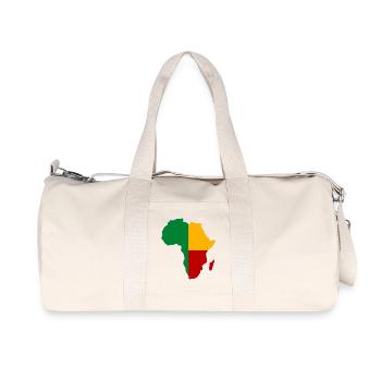 Benin_Flagge_Afrika - Recycled Canvas Sports Bag by Stanley/Stella - natural - Front