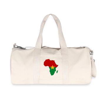 Burkina-Faso_Flagge_Afrika - Recycelte Canvas-Sporttasche von Stanley/Stella - Naturweiß - Vorne