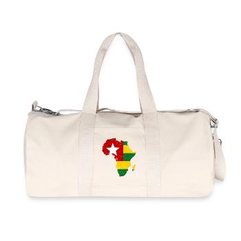 Togo_Flagge_Afrika - Recycled Canvas Sports Bag by Stanley/Stella - natural - Front