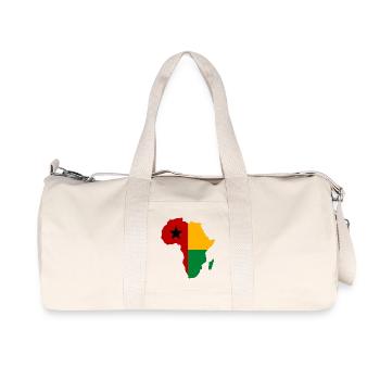 Guinée Bissau_Flagge_Afrika_used - Sac de sport en toile recyclée Stanley/Stella - blanc naturel - Devant