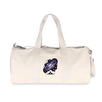 Camping en tente galactique Univers Cosmos spatial - Sac de sport en toile recyclée Stanley/Stella - blanc naturel - Devant