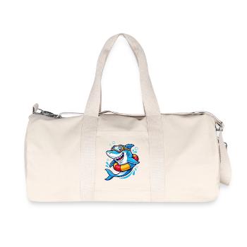 Requin de bain frais - Sac de sport en toile recyclée Stanley/Stella - blanc naturel - Devant