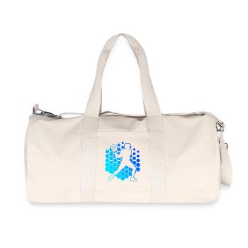 Geschenkidee für den Racketsportler mit Padelsport - Recycelte Canvas-Sporttasche von Stanley/Stella - Naturweiß - Vorne