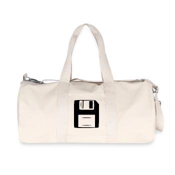 Floppy Disk Computer Retro Gift - Recycled Canvas Sports Bag by Stanley/Stella - natural - Front