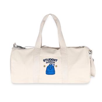 Studenten-Superstar-Design - Recycelte Canvas-Sporttasche von Stanley/Stella - Naturweiß - Vorne