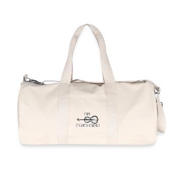 Music Meme Cello "Pas un clavecin" - Sac de sport en toile recyclée Stanley/Stella - blanc naturel - Devant