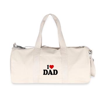 I love dad - Recycled Canvas Sports Bag by Stanley/Stella - natural - Front