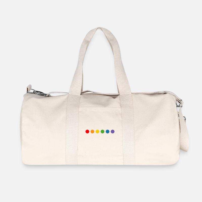 rainbow balls LGBT lgbtqi queer lgbt csd tshirt - Recycelte Canvas-Sporttasche von Stanley/Stella - Naturweiß