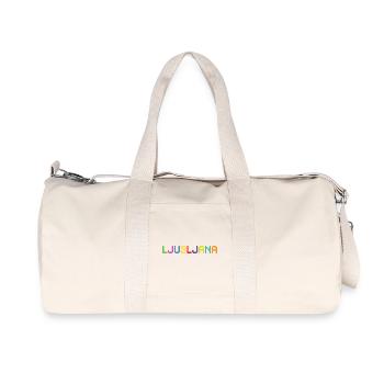 LJUBLJANA Slovenia Slowenien - Recycled Canvas Sports Bag by Stanley/Stella - natural - Front