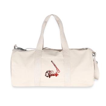 Feuerwehr W50 Leiterwagen - Recycelte Canvas-Sporttasche von Stanley/Stella - Naturweiß - Vorne
