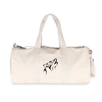 Wolf - Recycelte Canvas-Sporttasche von Stanley/Stella - Naturweiß - Vorne