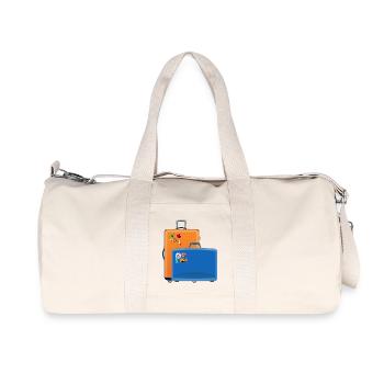 Koffer - Recycelte Canvas-Sporttasche von Stanley/Stella - Naturweiß - Vorne