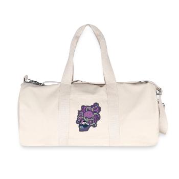 Cerveau poser - Sac de sport en toile recyclée Stanley/Stella - blanc naturel - Devant