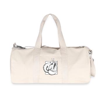 Boxhandschuhe - Recycelte Canvas-Sporttasche von Stanley/Stella - Naturweiß - Vorne