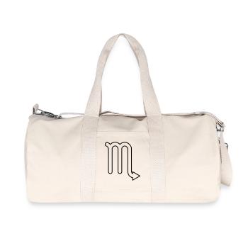 Scorpio zodiac constellation zodiac sign - Recycled Canvas Sports Bag by Stanley/Stella - natural - Front
