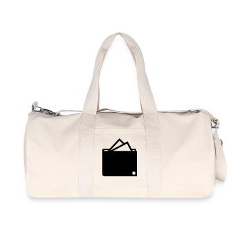 Geld - Recycelte Canvas-Sporttasche von Stanley/Stella - Naturweiß - Vorne