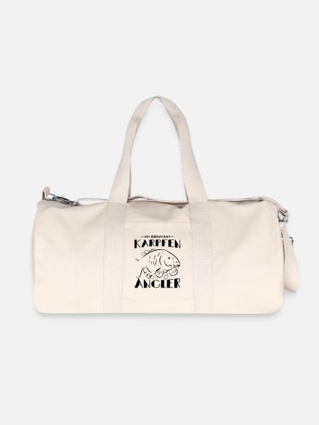 Karpfenangler - Recycelte Canvas-Sporttasche von Stanley/Stella - Naturweiß