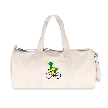 bike - Recycled Canvas Sports Bag by Stanley/Stella - natural - Front