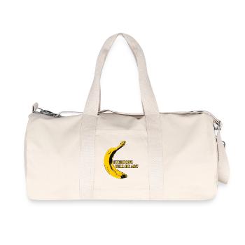 Everyone will be Art Warhol Banana - Recycelte Canvas-Sporttasche von Stanley/Stella - Naturweiß - Vorne