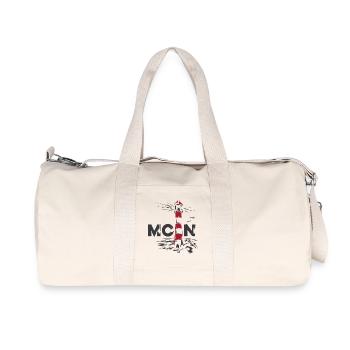 moin Leuchtturm Möwen Ostsee Nordsee Meer See - Recycelte Canvas-Sporttasche von Stanley/Stella - Naturweiß - Vorne
