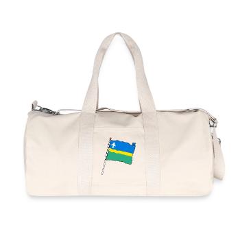 Flagge Flevoland die Flagge der Provinz Flevoland - Recycelte Canvas-Sporttasche von Stanley/Stella - Naturweiß - Vorne