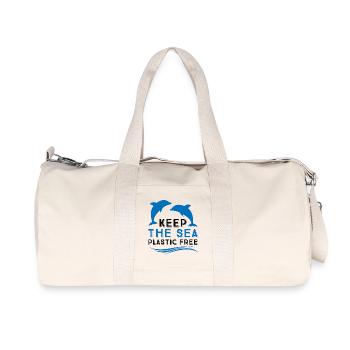 Pollution marine - Sac de sport en toile recyclée Stanley/Stella - blanc naturel - Devant