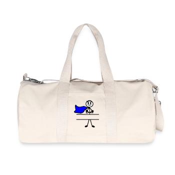 Hero with cape and arms crossed - Recycled Canvas Sports Bag by Stanley/Stella - natural - Front