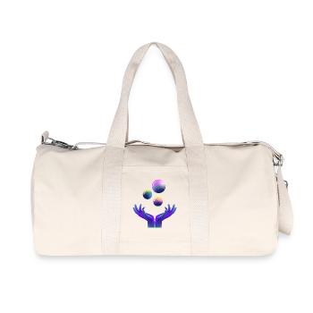 Grafik, Universum, Planet - Recycelte Canvas-Sporttasche von Stanley/Stella - Naturweiß - Vorne