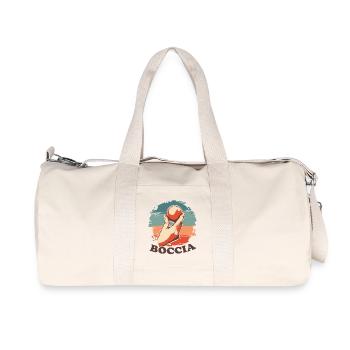 Boccia player Clothing with bocce balls Boccia - Recycled Canvas Sports Bag by Stanley/Stella - natural - Front
