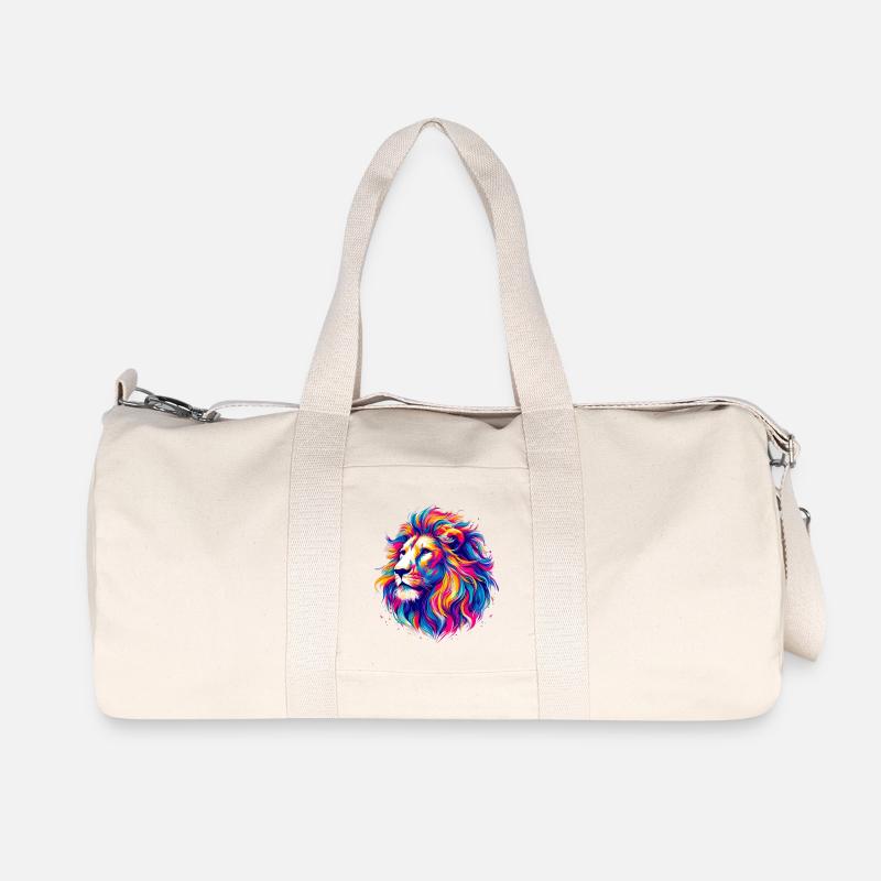 Löwe - Recycelte Canvas-Sporttasche von Stanley/Stella - Naturweiß