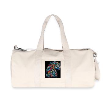 Parrot Macaw - Recycled Canvas Sports Bag by Stanley/Stella - natural - Front