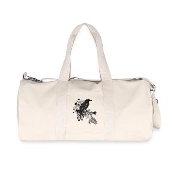 Corbeau 1 - Sac de sport en toile recyclée Stanley/Stella - blanc naturel - Devant