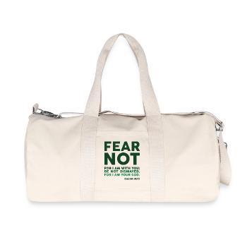 Fear not, for I am with you - Recycled Canvas Sports Bag by Stanley/Stella - natural - Front