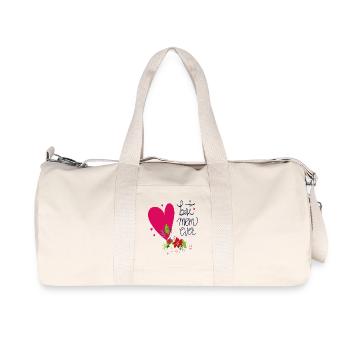 best mom ever - Recycelte Canvas-Sporttasche von Stanley/Stella - Naturweiß - Vorne