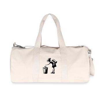 Style artistique urbain Swastika Trash - Sac de sport en toile recyclée Stanley/Stella - blanc naturel - Devant